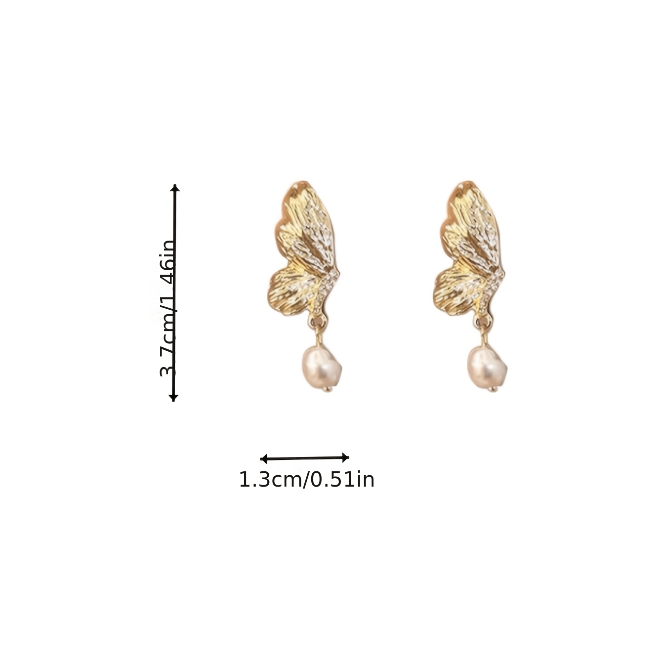 Women's Elegant Plated Stud Earrings for Parties